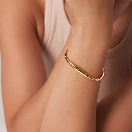 Gold Stainless Steel Decorative Bracelet
